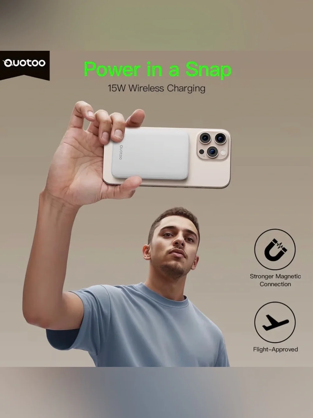 Ouotoo New for Magsafe Portable Charger,5000mAh Power Bank